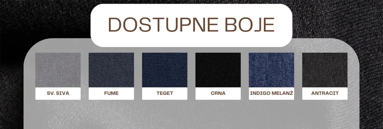 Dostupne boje za materijal FUTER OE 240 GR