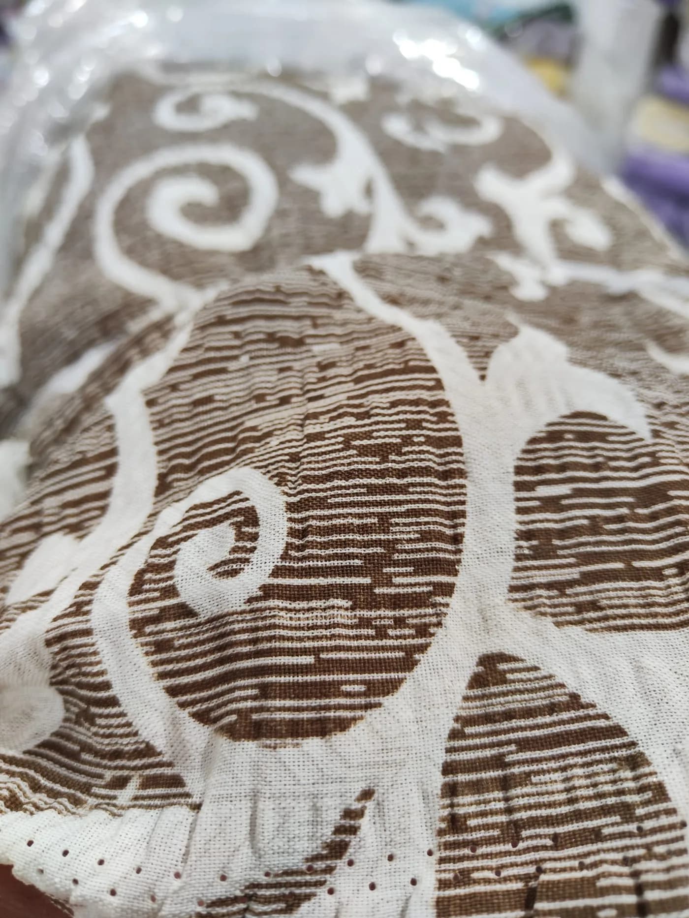 Tkanina Krep - gužvano platno, krupni kadar, prikaz 1 od 5