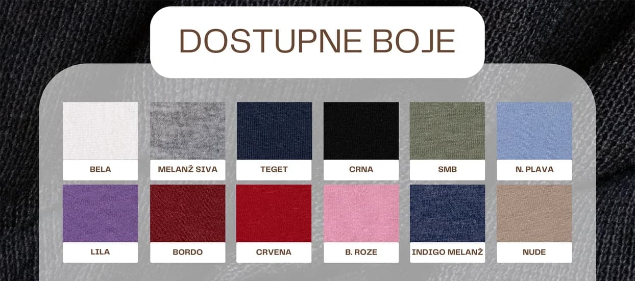 Dostupne boje za materijal LAKOSTA PENJA