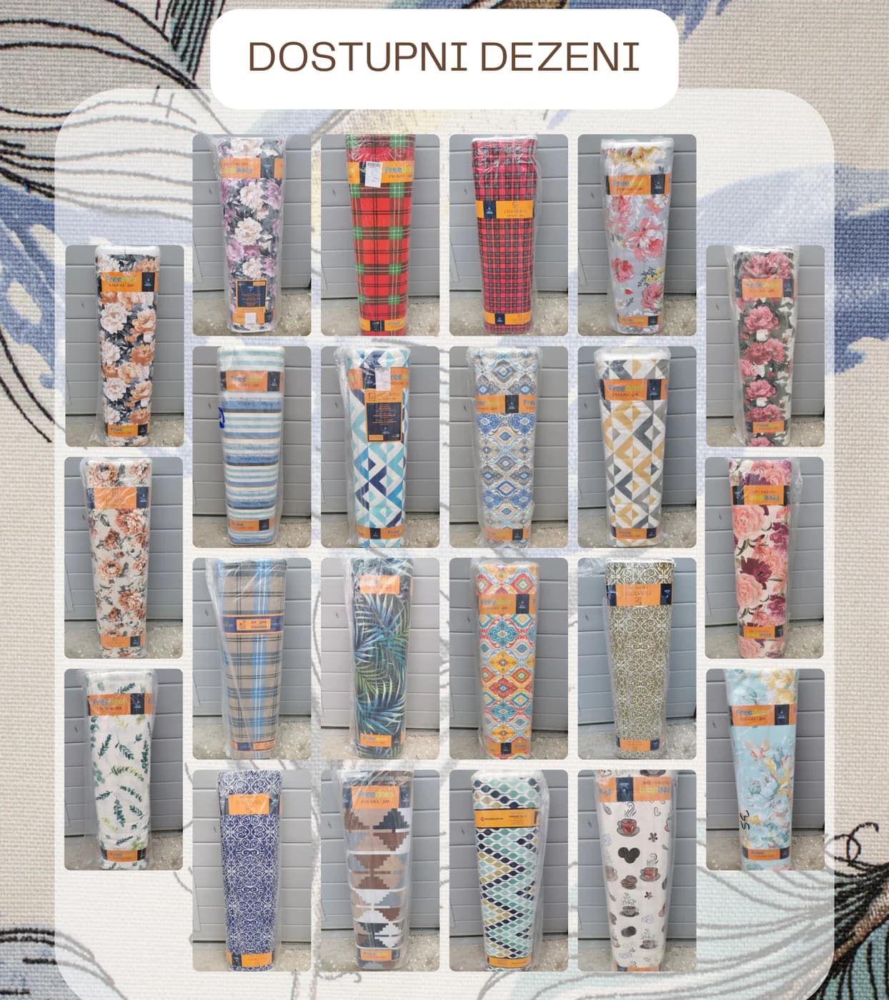 Dostupni dezeni za materijal Panama, deo 2