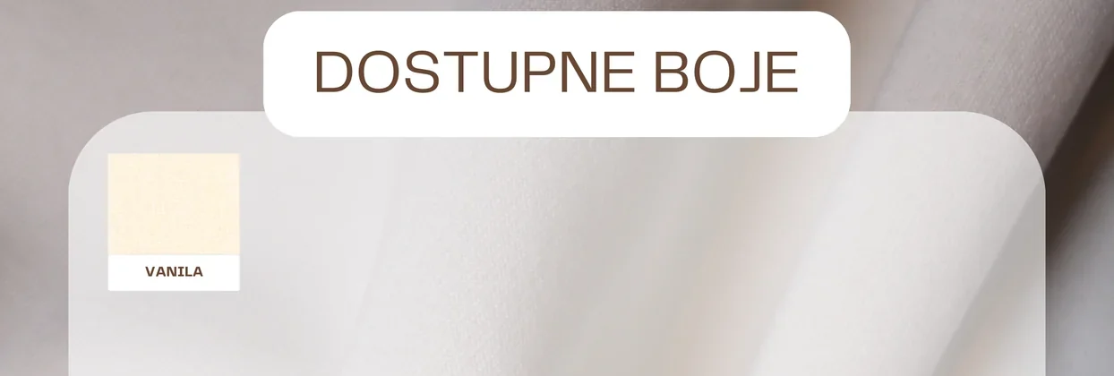 Dostupne boje za materijal TROKONAC POLIESTER